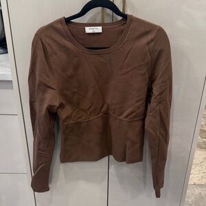 Babaton Chocolate Brown Blouse